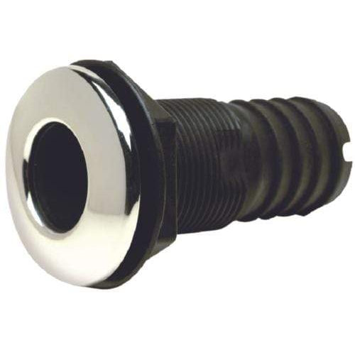 Seachoice Qualifies for Free Shipping Seachoice Thru-Hull with SS Cover 1-1/2" Straight #18481