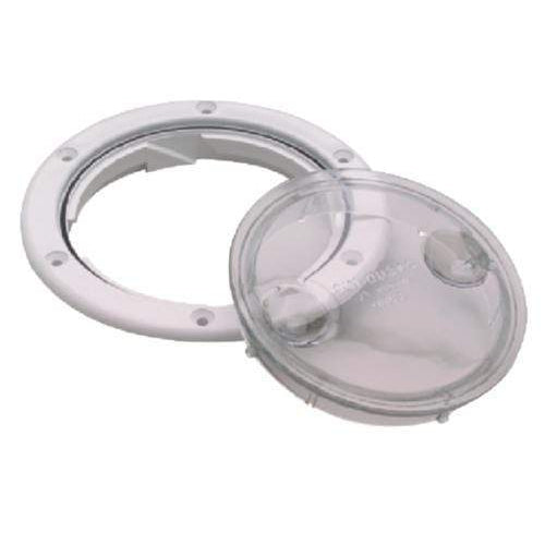Seachoice Qualifies for Free Shipping Seachoice Twist Deck Plate 6" White with Clear #39401