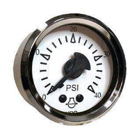 Seachoice Qualifies for Free Shipping Seachoice Water Press 40 PSI Gauge Chrome/White #15144