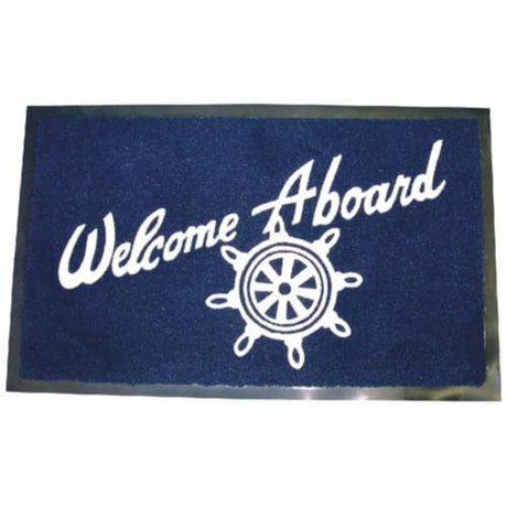 Seachoice Qualifies for Free Shipping Seachoice Welcome Aboard Mat Navy #78180