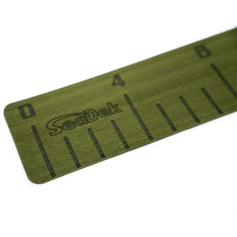 SeaDek 4" x 36" 3mm Fish Ruler Laser Logo Olive Green #22135-80050