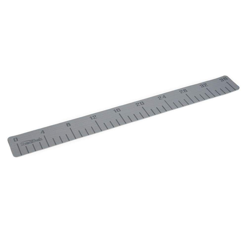 SeaDek 4" x 36" 3mm Fish Ruler Laser Logo Storm Gray #22135-80038