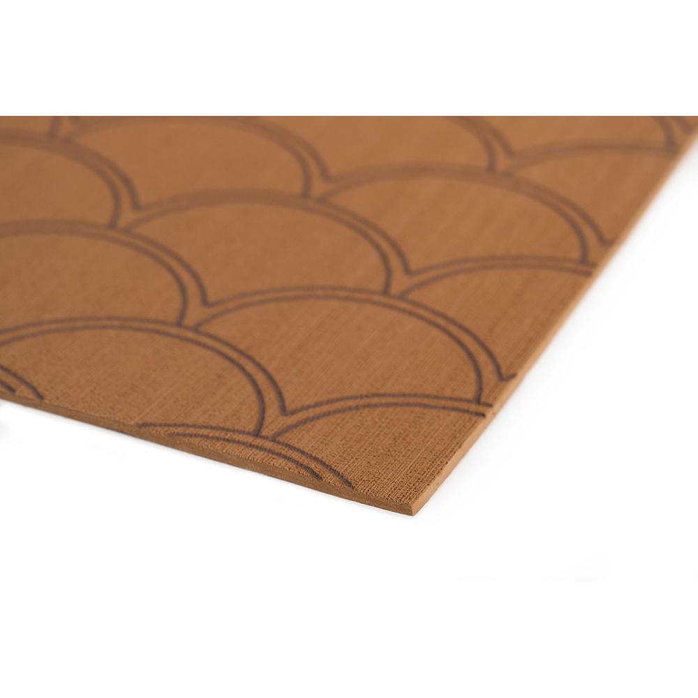 Seadek 40" x 80" 5mm Sheet Mocha Brushed Fish Scale #23875-83800