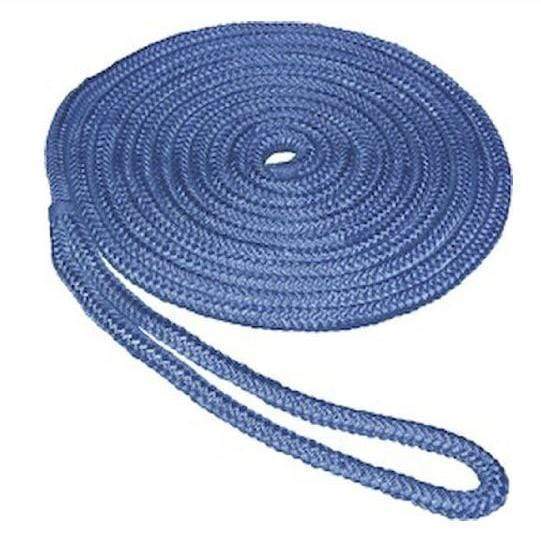 Seasense 1/2" x 15' Double Braid Dock Line Nylon Blue #50013080