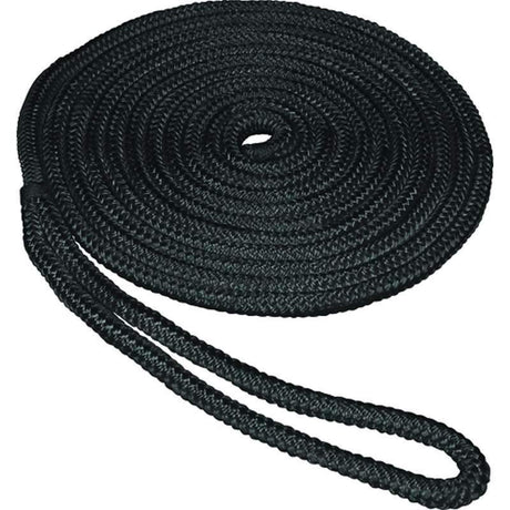 Seasense Qualifies for Free Shipping Seasense 1/2" x 25' Double Braid Dock Line Nylon Black #50013098