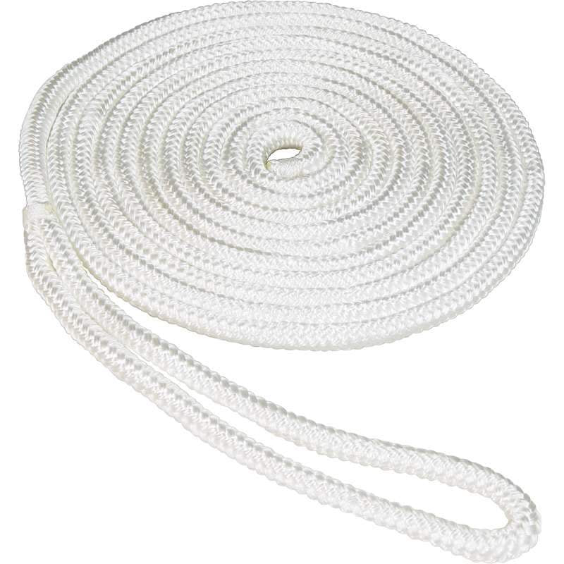 Seasense Qualifies for Free Shipping Seasense 1/2" x 25' Double Braid Dock Line Nylon White #50013221