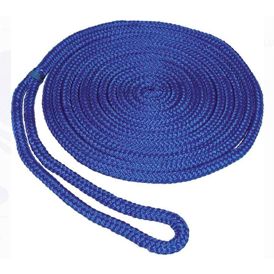 Seasense 3/8 x 15' Double Braid MFP Dock Line Blue #50013271