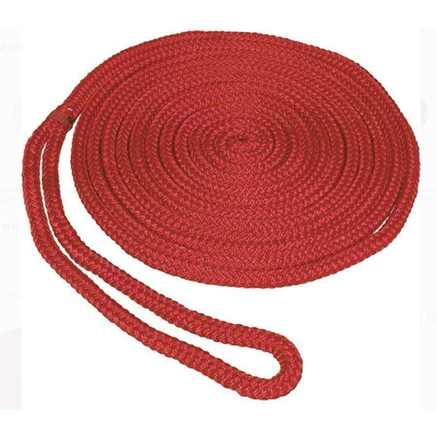 Seasense 3/8 x 15' Double Braid MFP Dock Line Red #50013274