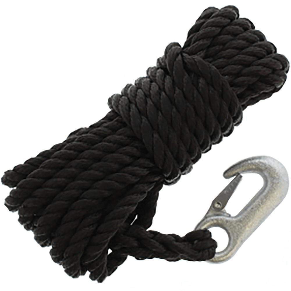 Seasense Qualifies for Free Shipping Seasense 3/8" x 20' PP Twisted Rope Black Hank #50013044