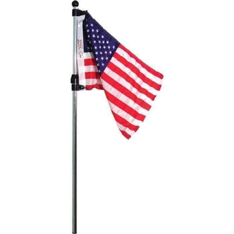 Seasense Flag Pole with US Flag Telescoping #50071027