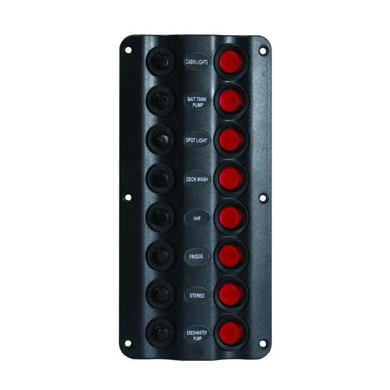 Seasense LED Switch Panel 8-Gang #50031288