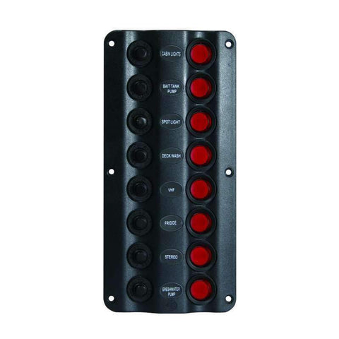 Seasense LED Switch Panel 8-Gang #50031288