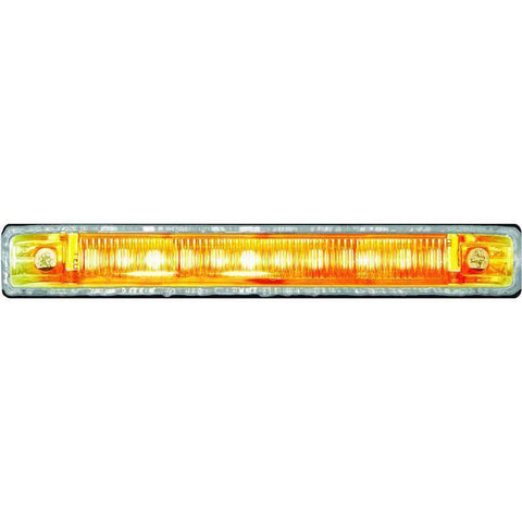 Seasense LED Utility Amber Light Strip 6" Chrome Bezel #50023616