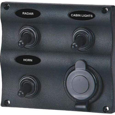 Seasense Marine 3-Way Switch Panel #50031290