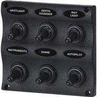 Seasense Qualifies for Free Shipping Seasense Marine 6-Way Switch Panel #50031297