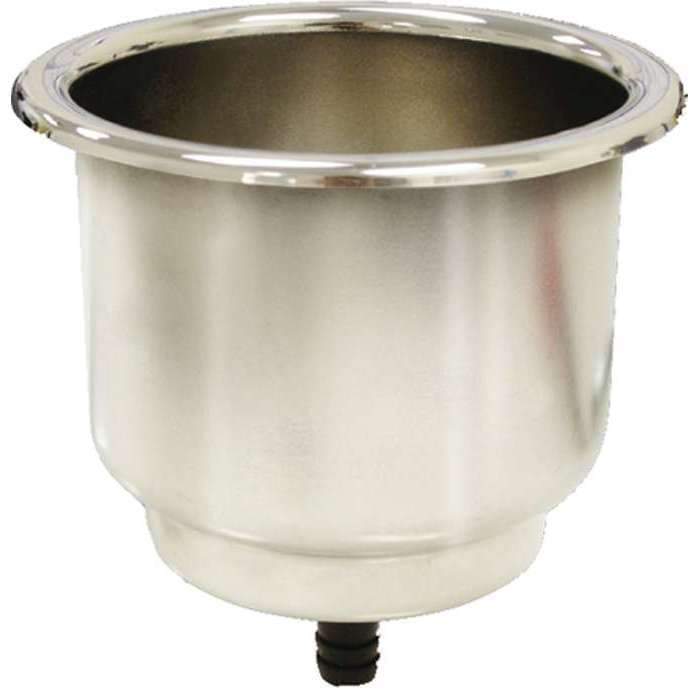 Seasense SS Recessed Cup Holder with Pad Gasket and Barb #50091038