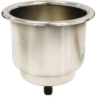 Seasense SS Recessed Cup Holder with Pad Gasket and Barb #50091038