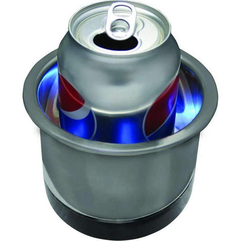 Seasense Stainless Cup Holder LED Blue Illuminated #50091042