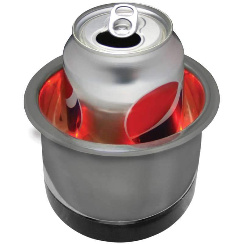 Seasense Stainless Cup Holder LED Red Illuminated #50091044