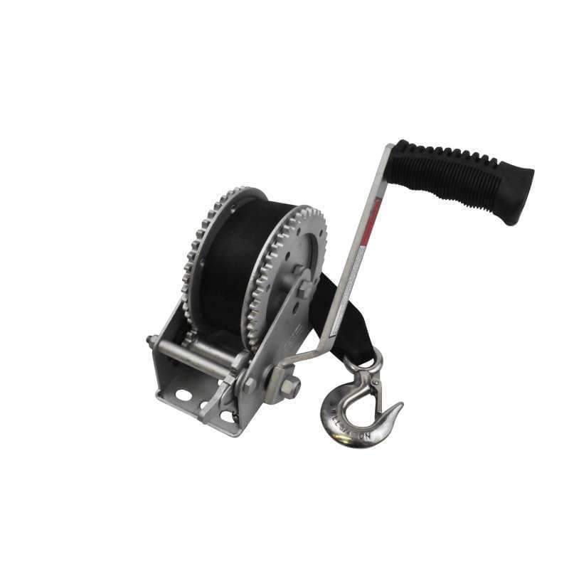 Seasense Winch Dual Drive 2000 lb Galvanized 25' Strap #50017965