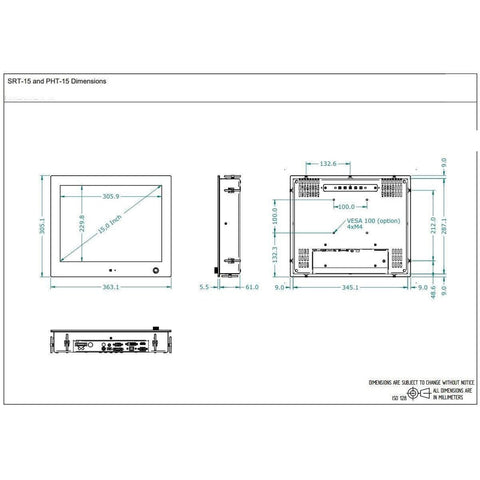 Seatronx Qualifies for Free Shipping Seatronx 15" Sunlight Readbale Touch Screen Display #SRT-15