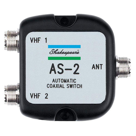 Shakespeare Qualifies for Free Shipping Shakespeare Automatic Coaxial Switch 1 Antenna/2 Radios #AS-2