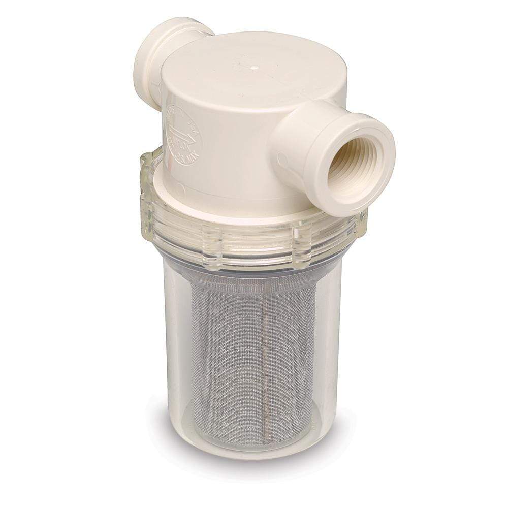 Shurflo Qualifies for Free Shipping Shurflo 1/2" Raw Water Strainer with Bracket & Fittings #253-121-01