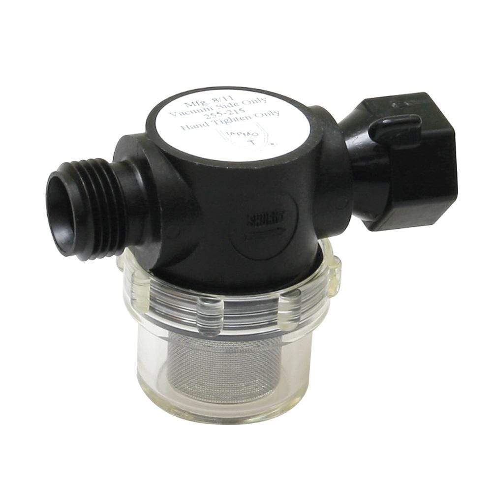 Shurflo Qualifies for Free Shipping Shurflo Swivel Nut Strainer 1/2" Pipe Inlet Clear Bowl #255-315