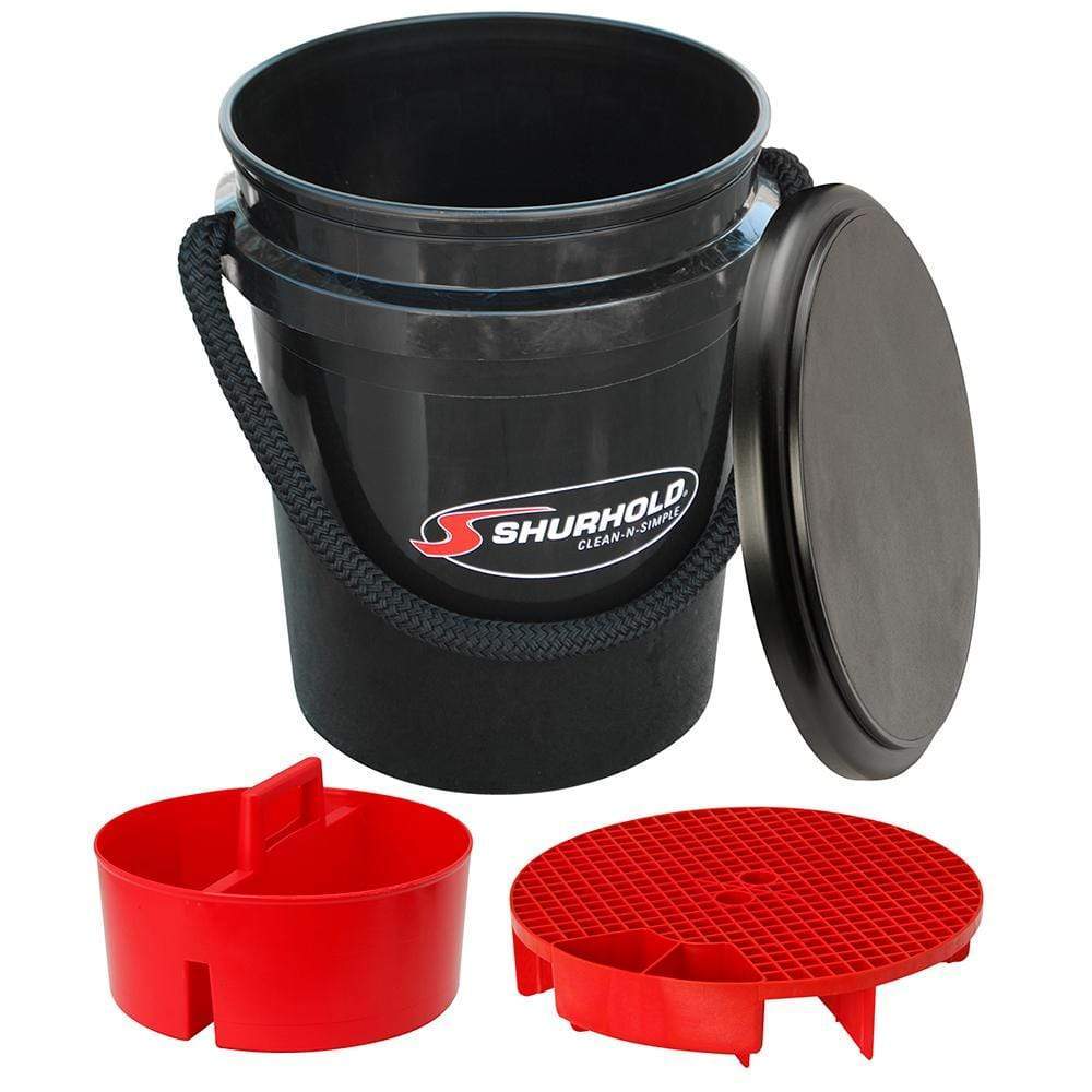 Shurhold Qualifies for Free Shipping Shurhold 5 Gallon Black Bucket Kit #2462