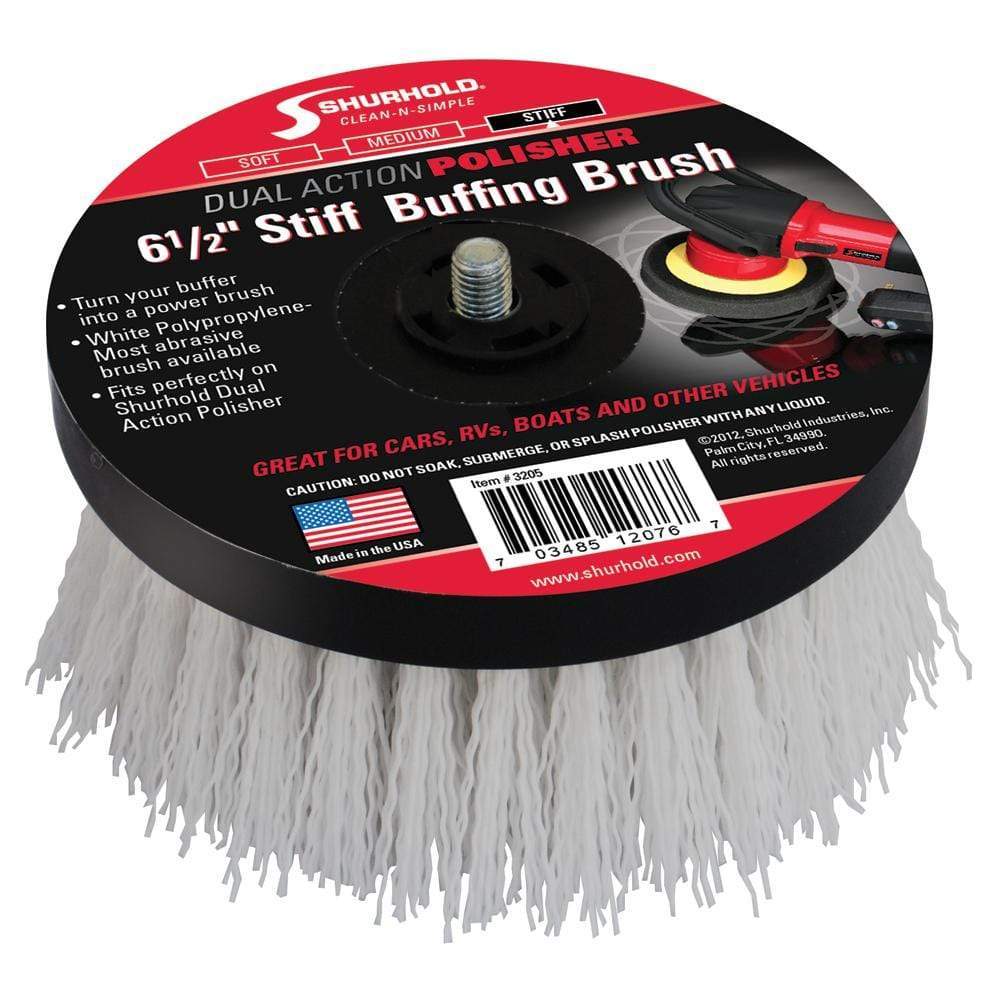 Shurhold Qualifies for Free Shipping Shurhold 6-1/2" Stiff Brush for Dual Action Polisher #3205