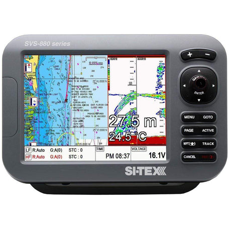 SI-TEX Not Qualified for Free Shipping SI-TEX 8" Chartplotter/Sounder Combo with External GPS & #SVS-880CF-E
