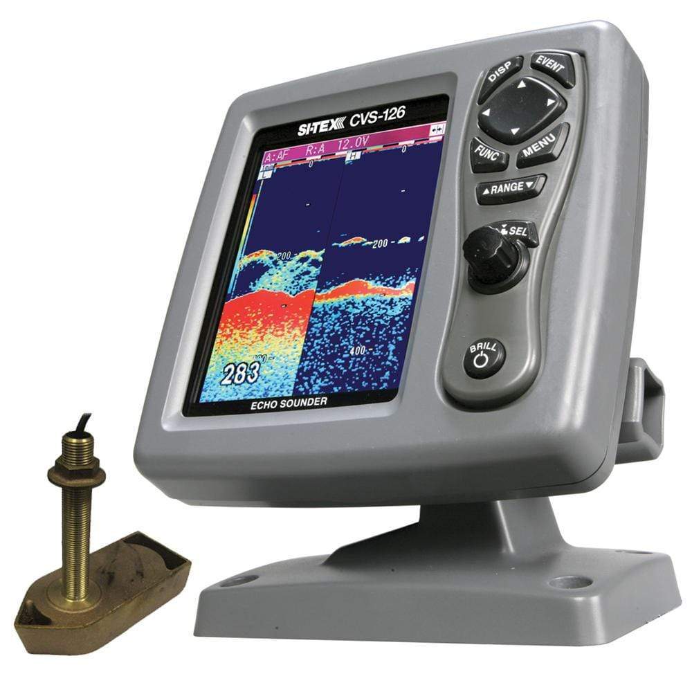 SI-TEX Qualifies for Free Shipping SI-TEX CVS-126 Sounder with 600 Kw Thru-Hull Tdxr #CVS-1266TH