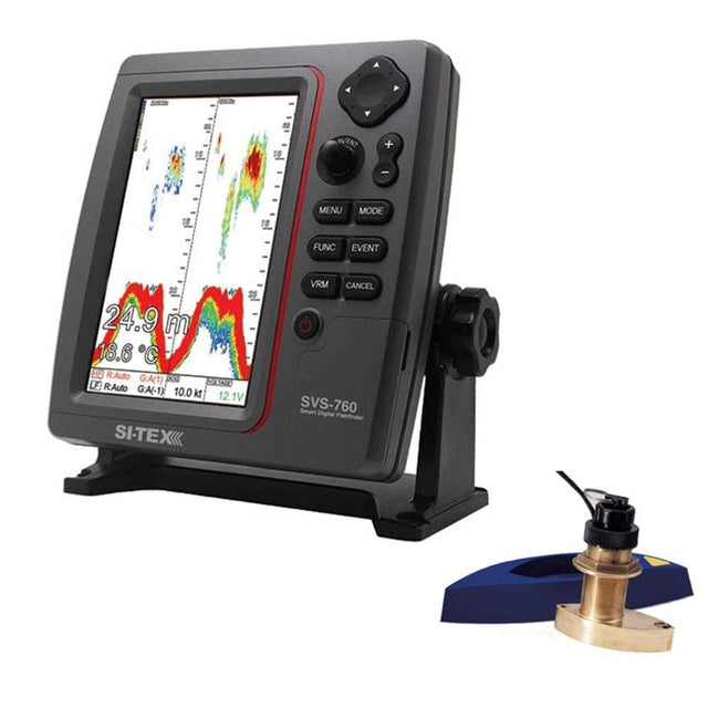 SI-TEX Qualifies for Free Shipping SI-TEX SVS-760 Fish Finder Kit w/Bronze Thru-Hull w/Spd & #SVS-760TH2