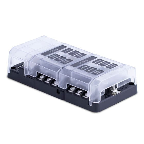 Sierra Qualifies for Free Shipping Sierra 408 Series Fuse Block 12-Gang with Bus Bar and Cover #FS40840