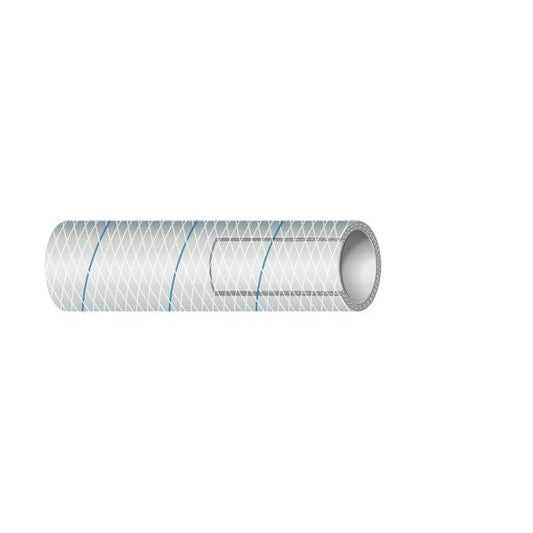 Sierra Not Qualified for Free Shipping Sierra 5/8" White Reinforced PVC with Blue Tracer 25' Polypac #116-164-0585