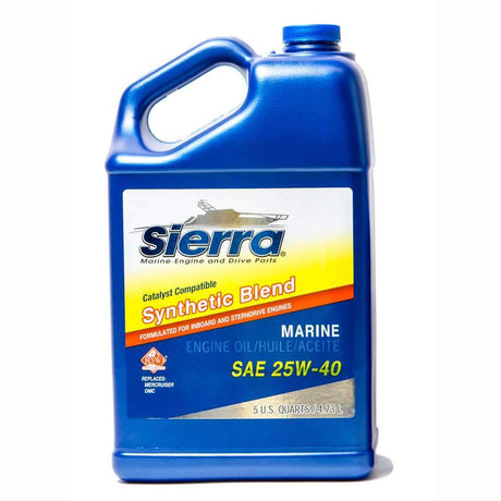 Sierra Not Qualified for Free Shipping Sierra Catalyst Oil 25W40 Synthetic Blend 5 Quart #18-9440CAT-4