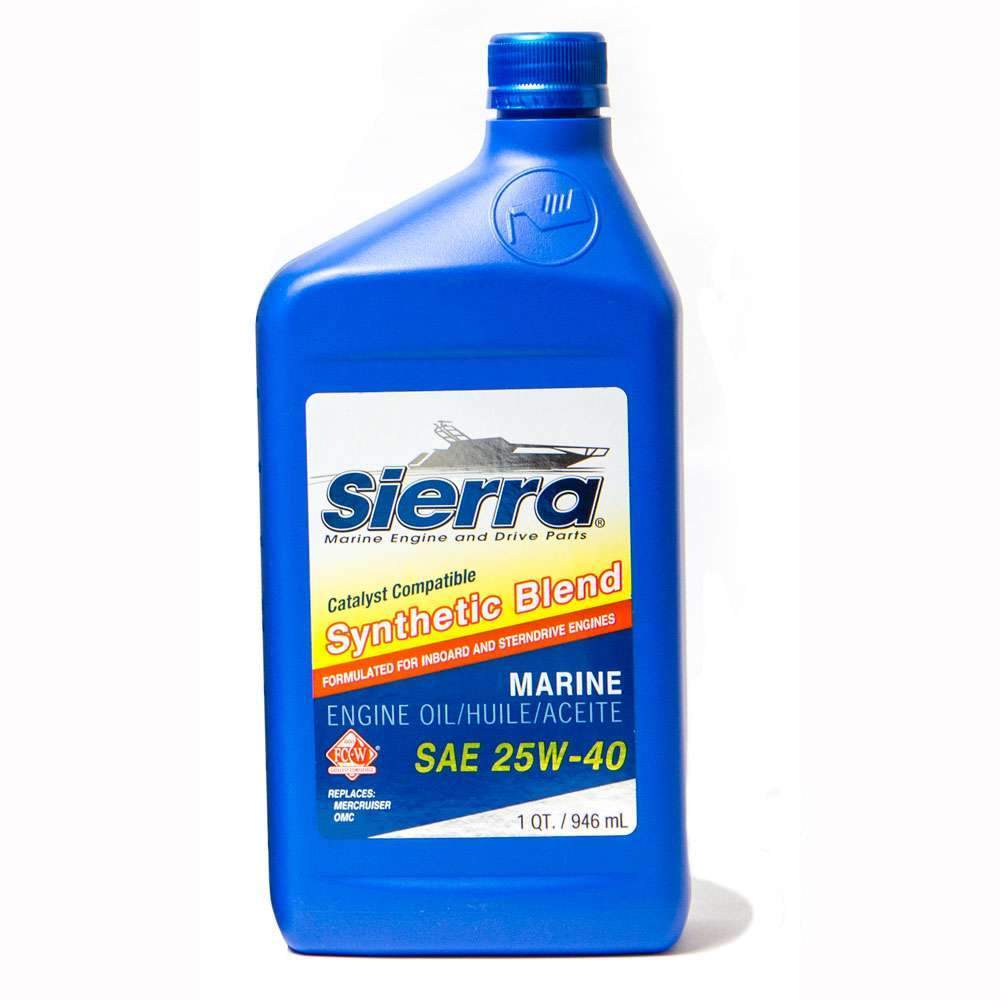 Sierra Not Qualified for Free Shipping Sierra Catalyst Oil 25W40 Synthetic Blend Quart #18-9440CAT-2