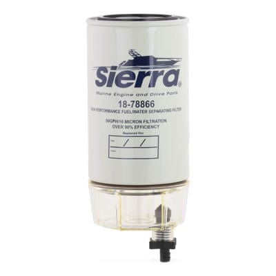 Sierra Qualifies for Free Shipping Sierra Fuel Water Separator Gas with Clear Bowl #18-78867