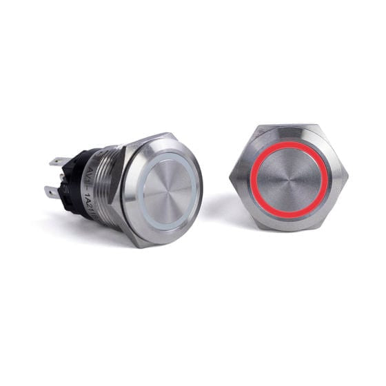 Sierra Qualifies for Free Shipping Sierra Push Button Switch Red Halo #AV10040R