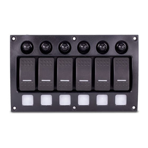 Sierra Qualifies for Free Shipping Sierra Switch Panel Water Resistant 6P Contura & Circuit Breaker #SP21010