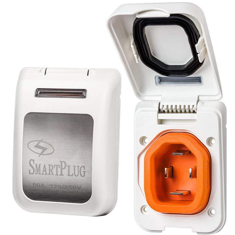 SmartPlug Qualifies for Free Shipping SmartPlug 50a Non-Metallic Inlet White #BM50PW