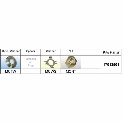 Solas Qualifies for Free Shipping Solas MC-PKT Mercury Prop Kit Assembly 25-70HP #17013501