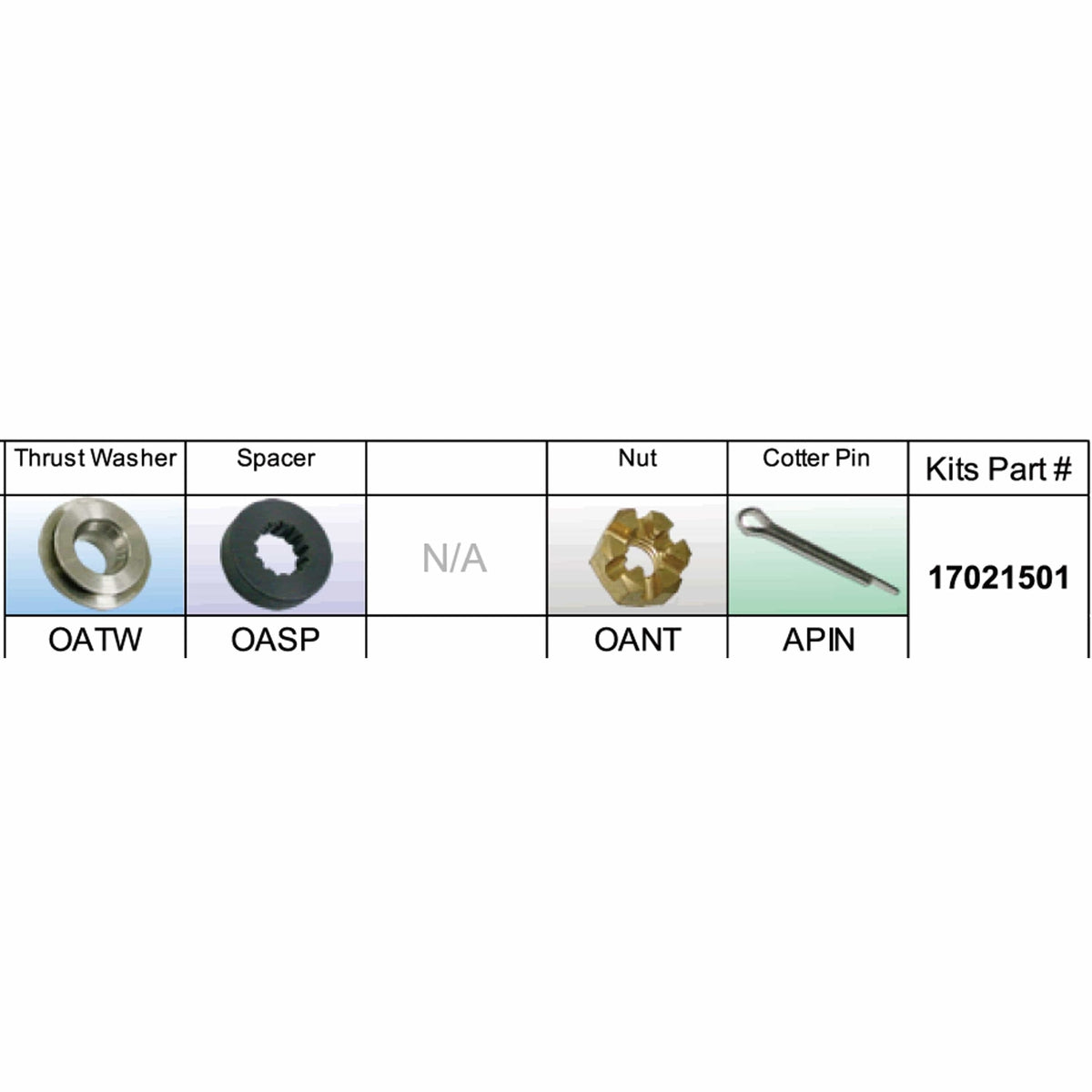Solas Qualifies for Free Shipping Solas OA-PKT Johnson/Evinrude/BRP Kit Assembly 9.9-15HP #17021501