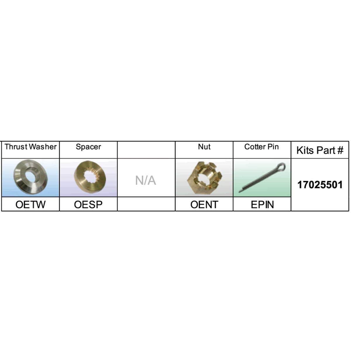 Solas Qualifies for Free Shipping Solas OE-PKT Johnson/Evinrude/BRP Kit Assembly V6/GRCS #17025501