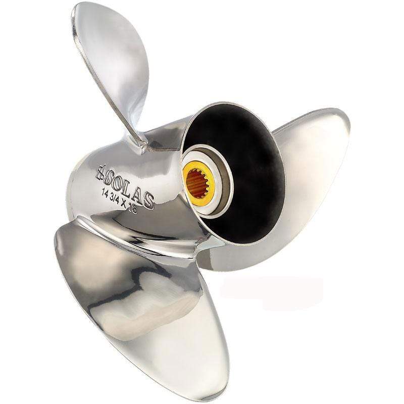 Solas Qualifies for Free Shipping Solas Prop HR Titan E3 Johnson/Evrd/BRP/Cobra SS V6/GC 16 #2551-148-16