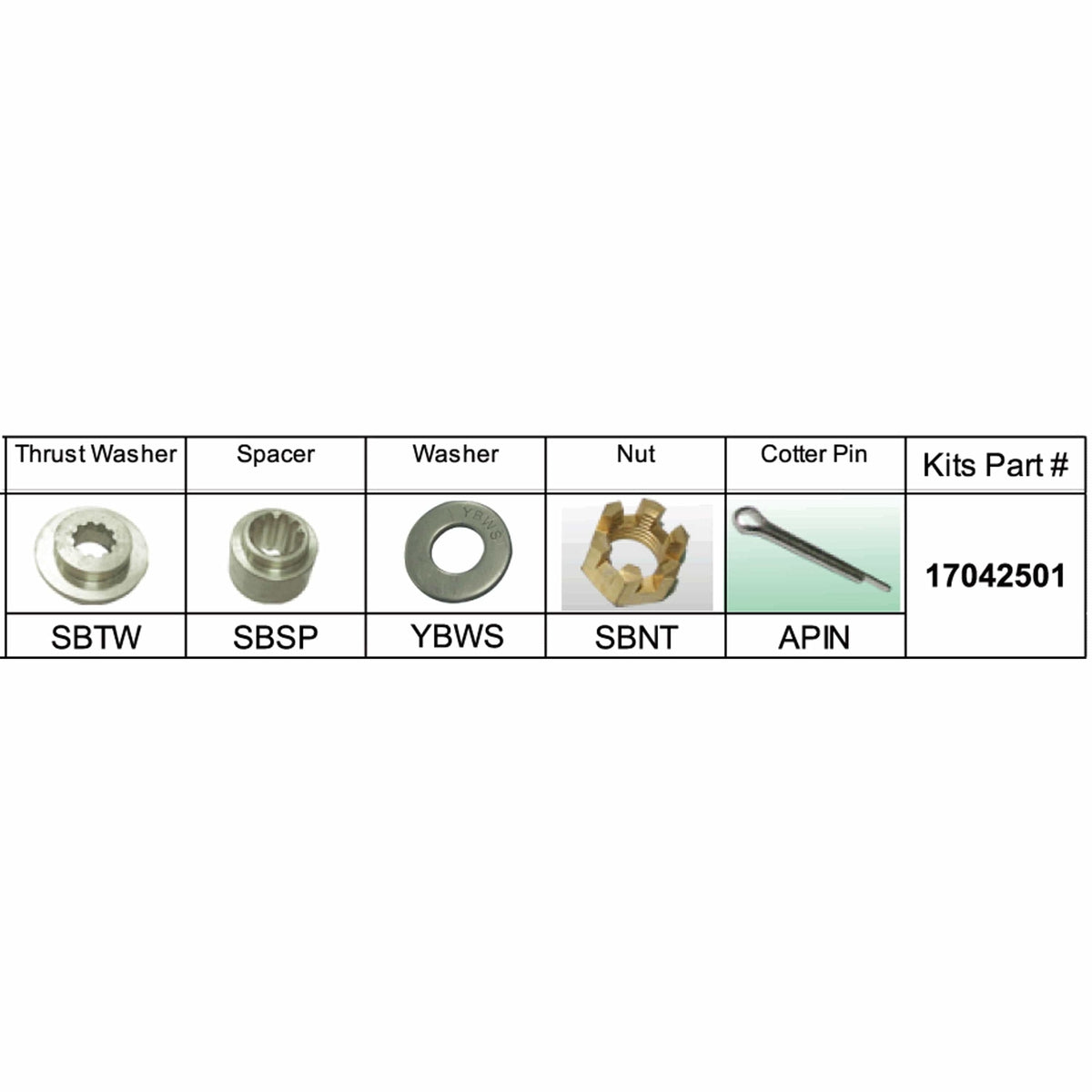 Solas Qualifies for Free Shipping Solas SB-PKT Suzuki Kit Assembly 20-30HP #17042501