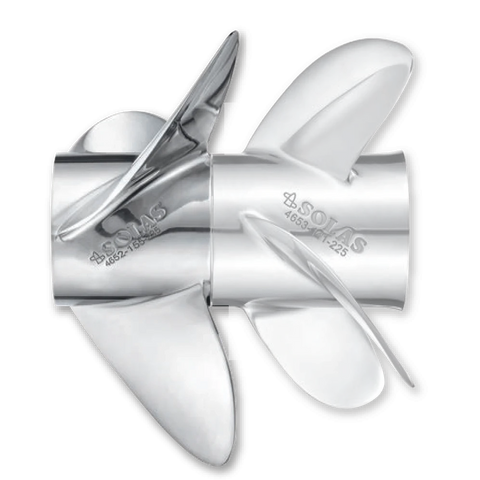 Solas Qualifies for Free Shipping Solas Suzuki Dual Prop SS 24 Front #4652-155-240