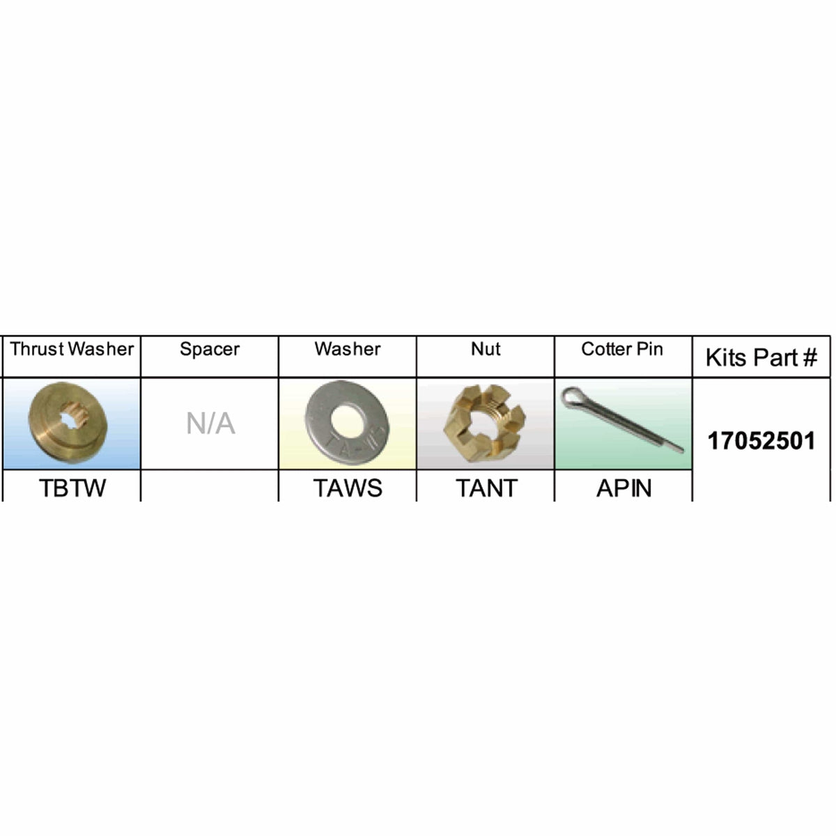 Solas Qualifies for Free Shipping Solas TB-PKT Tohatsu/Nissan Kit Assembly 25-30HP #17052501