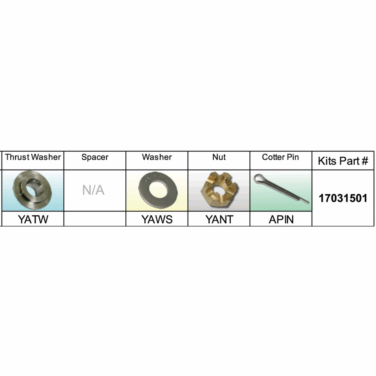 Solas Qualifies for Free Shipping Solas YA-PKT Yamaha Kit Assembly 9.9-15HP #17031501