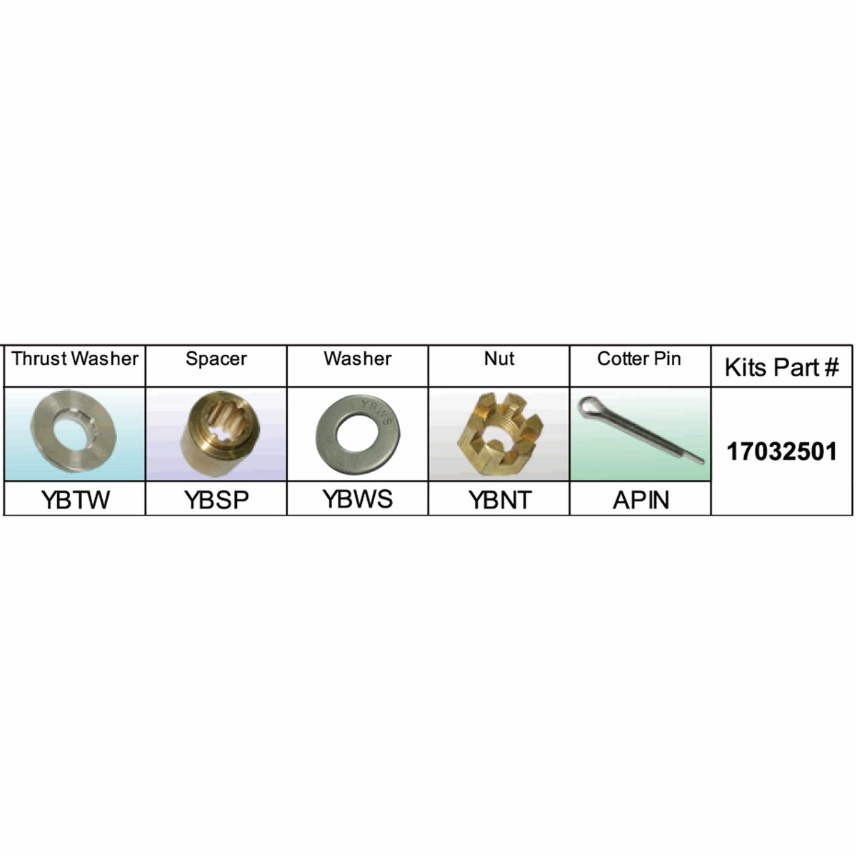 Solas Qualifies for Free Shipping Solas YB-PKT Yamaha Kit Assembly 20-30HP #17032501